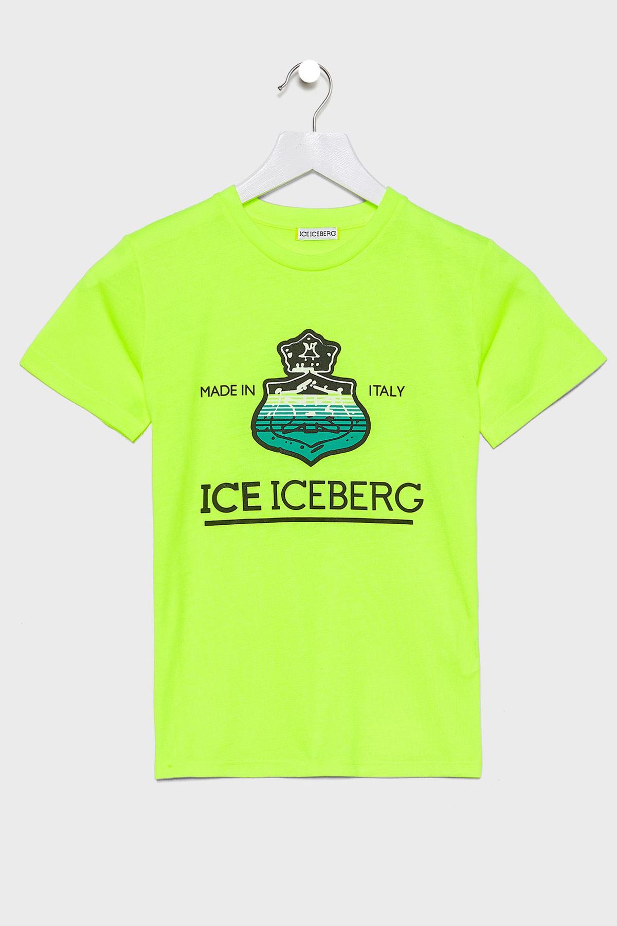 Iceberg Neon Yeşil Erkek Çocuk Tişört